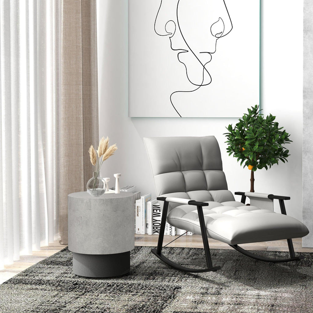 HOMCOM Lightweight Round Side Table for Indoor & Outdoor Use.
