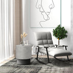 HOMCOM Lightweight Round Side Table for Indoor & Outdoor Use.