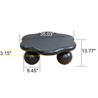 Black Cloud Shaped Coffee Table - Space Saving Design.