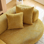 Curved Mid Century Modern Sofa for Comfortable Living.