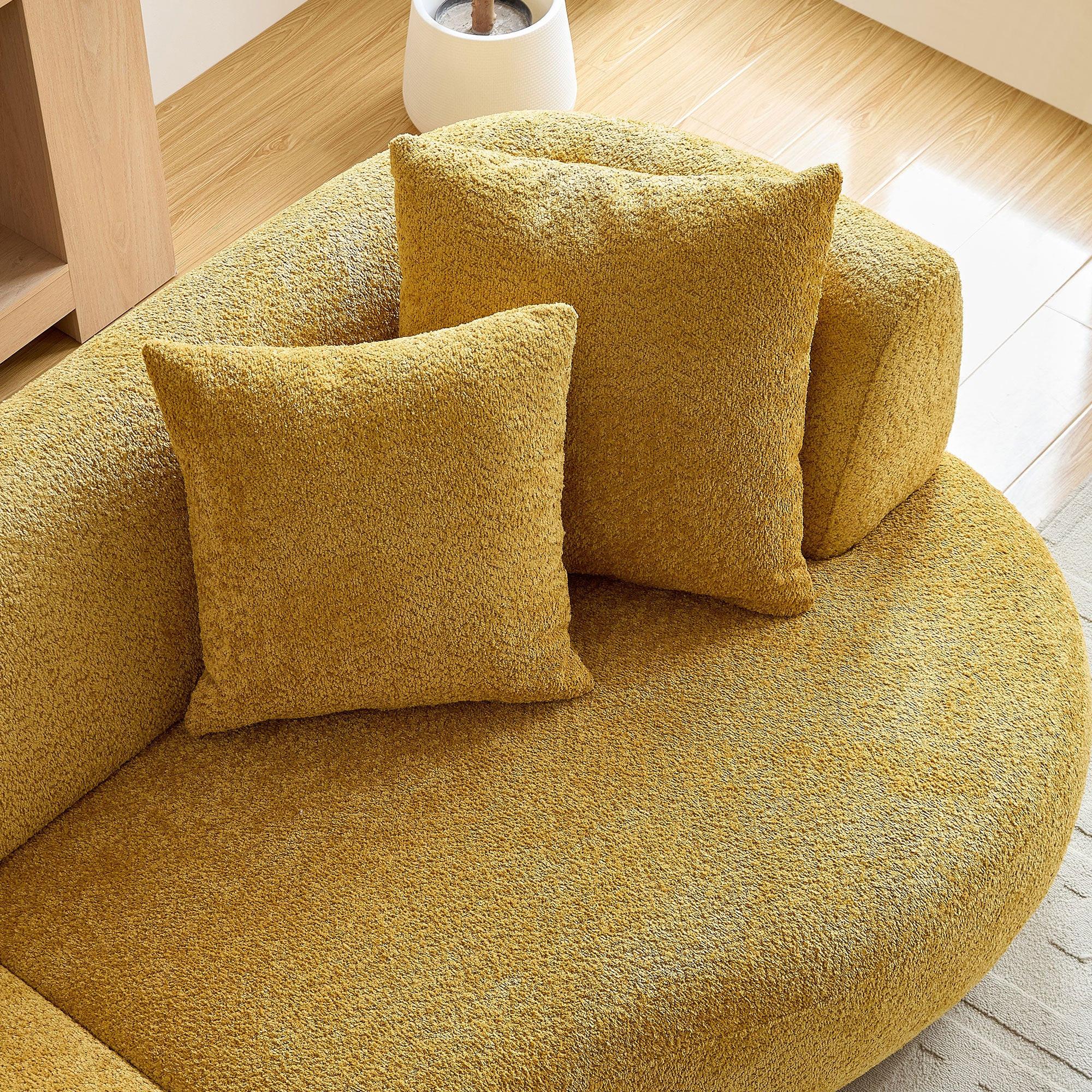 Curved Mid Century Modern Sofa for Comfortable Living.