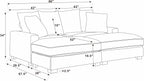 Zaheer 86'' Corduroy Sofa for Living Room.