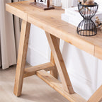 Farmhouse A-Frame Console Table - 58.5" Wide.