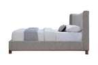 Melbourne Gray Chenille Eastern King Bed Frame.
