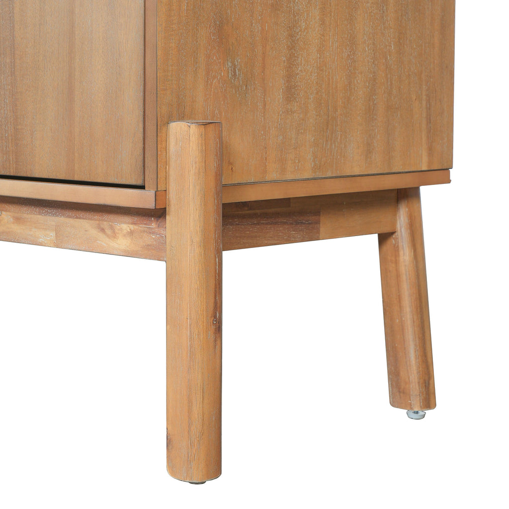 Vintage Sideboard Cabinet with 4-Door Storage.