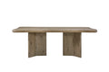 84-Inch English Knotty Oak Double Pedestal Dining Table