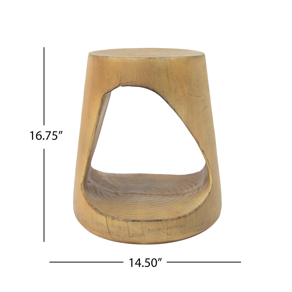 MGO Side Table - Unique Wood Texture.