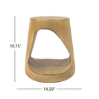 MGO Side Table - Unique Wood Texture.