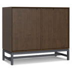 Walnut Brown Sideboard Cabinet - 2 Door Buffet for Storage.