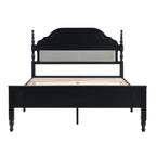 Queen Bed with Padded Headboard for Elegant Bedrooms.