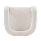Amirah Velvet Lounge Chair in White.