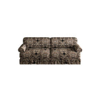 Black Floral Cloud Couch - 3&4-Seater Oxford Fabric Sofa.