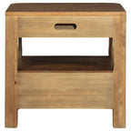 Walnut Nightstand with Hidden Storage - Verona Style.