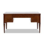 Dauphin Gold Accent 5-Drawer Wood Executive Desk.