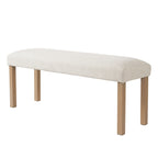 6-Piece Modern Dining Set, Rectangle Kitchen Table with 4 Upholstered Chairs & Bench, Ideal for Dining Room and Living Room, (Easy Assembly, Space Saving)