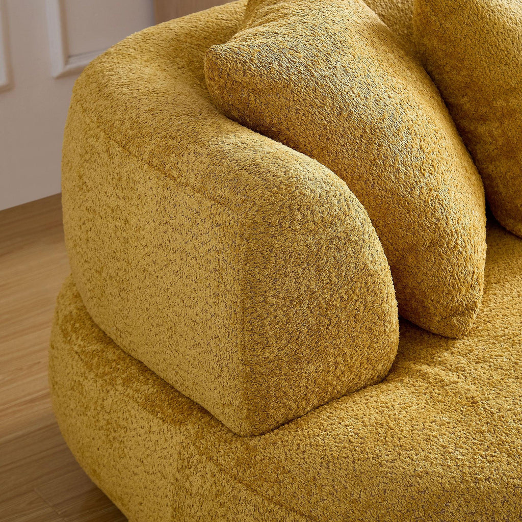 Curved Mid Century Modern Sofa for Comfortable Living.