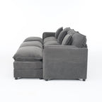 Oversized Deep Seat Modular Sectional Cloud Sofa.