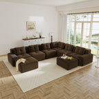 Modular Sectional Sofa for Living Room - 6-Seater V Shaped Couch.