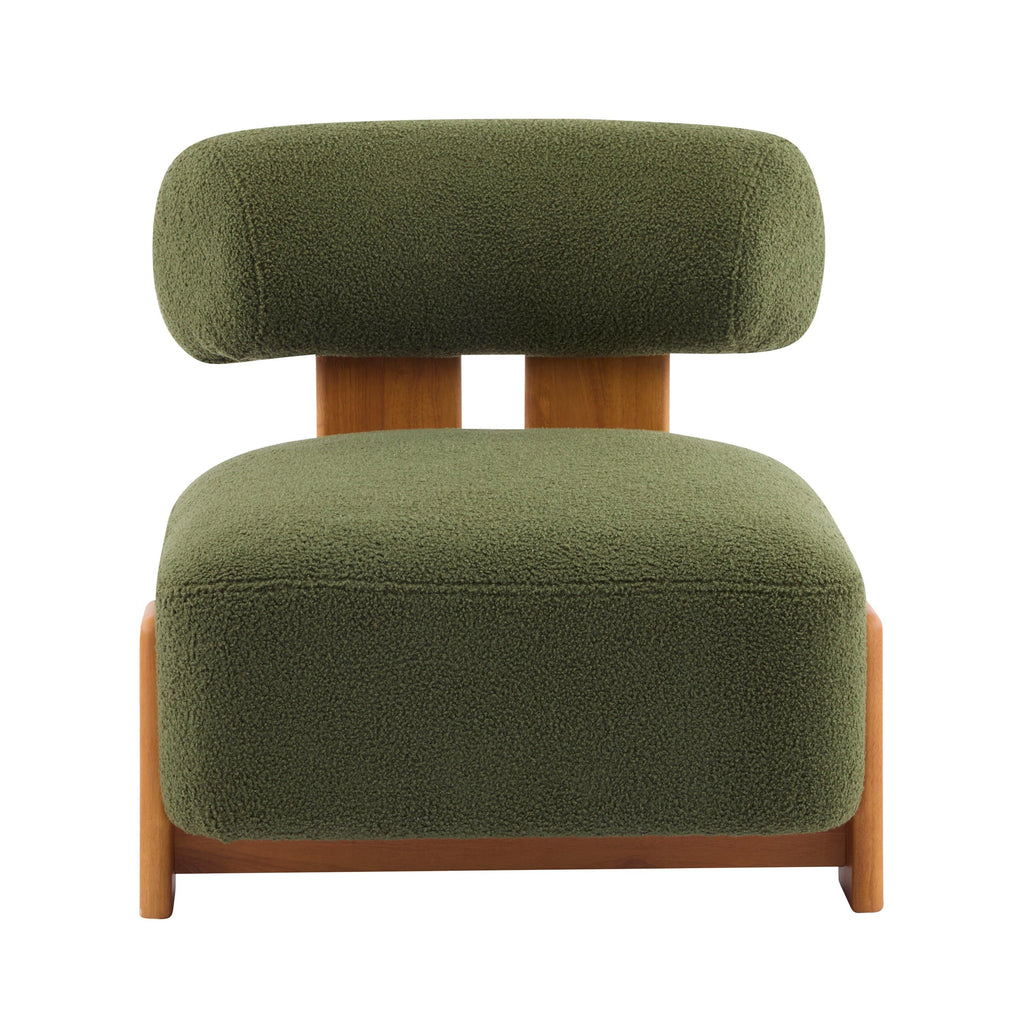 Modern Boucle Lounge Chair for Living Room and Office.
