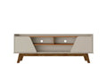 Marcus 63' TV Stand in Off White and Brown