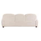 Modern Boucle Sofa - 78 in. 3 Seater Couch with Pillows.
