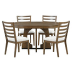 TREXM Extendable Dining Table Set for 4 with Chairs.