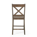 Farmhouse Counter Stools Set of 2 with X-Back Frame.