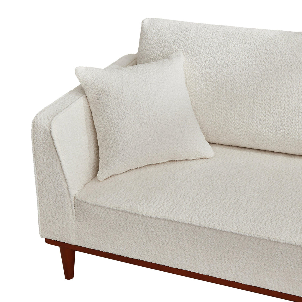 Upholstered Chaise Lounge and Stool - Modern Comfort.