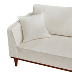 Upholstered Chaise Lounge and Stool - Modern Comfort.