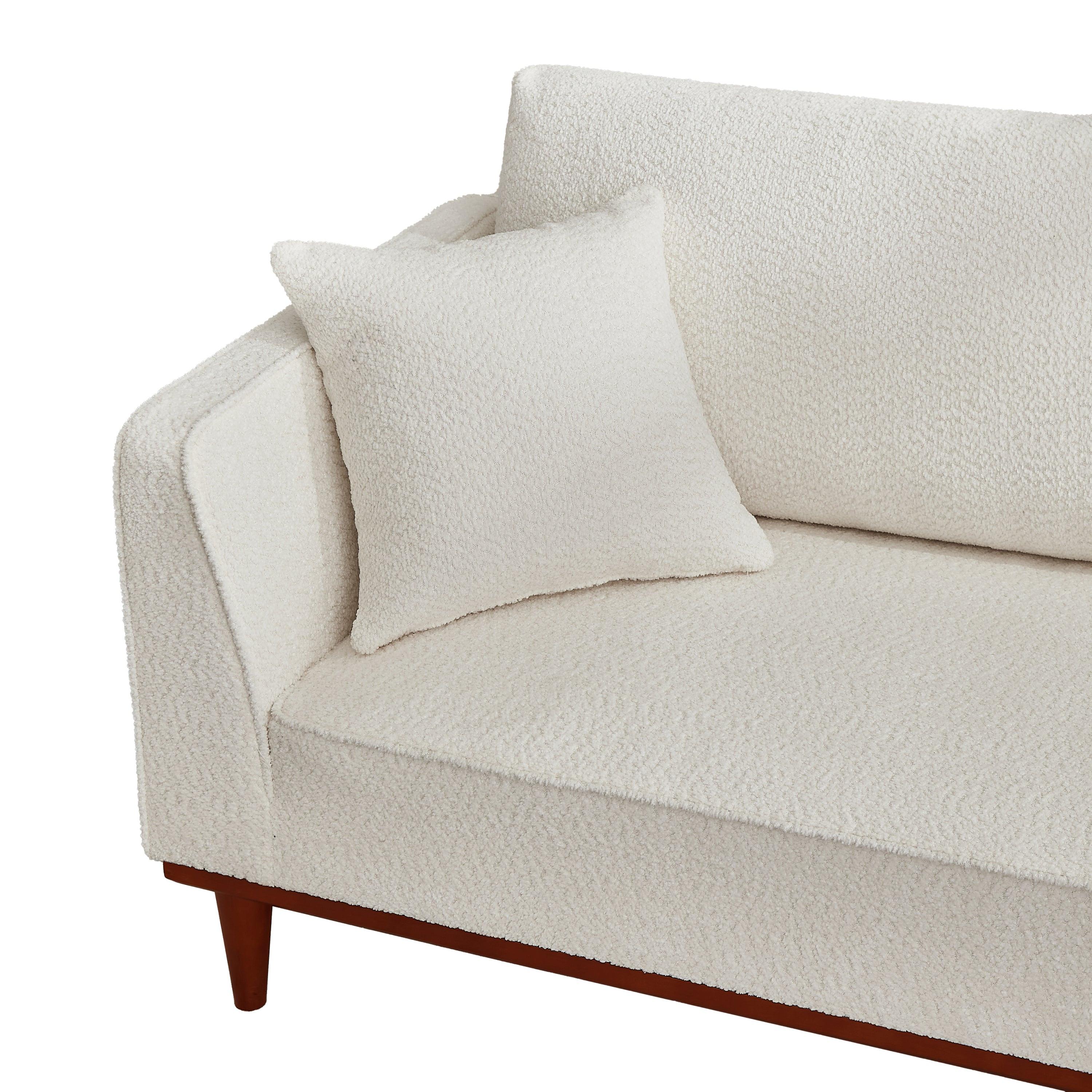 Upholstered Chaise Lounge and Stool - Modern Comfort.