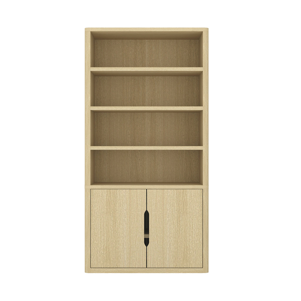 Rivington 40' Bookcase Cabinet in Natural Oak