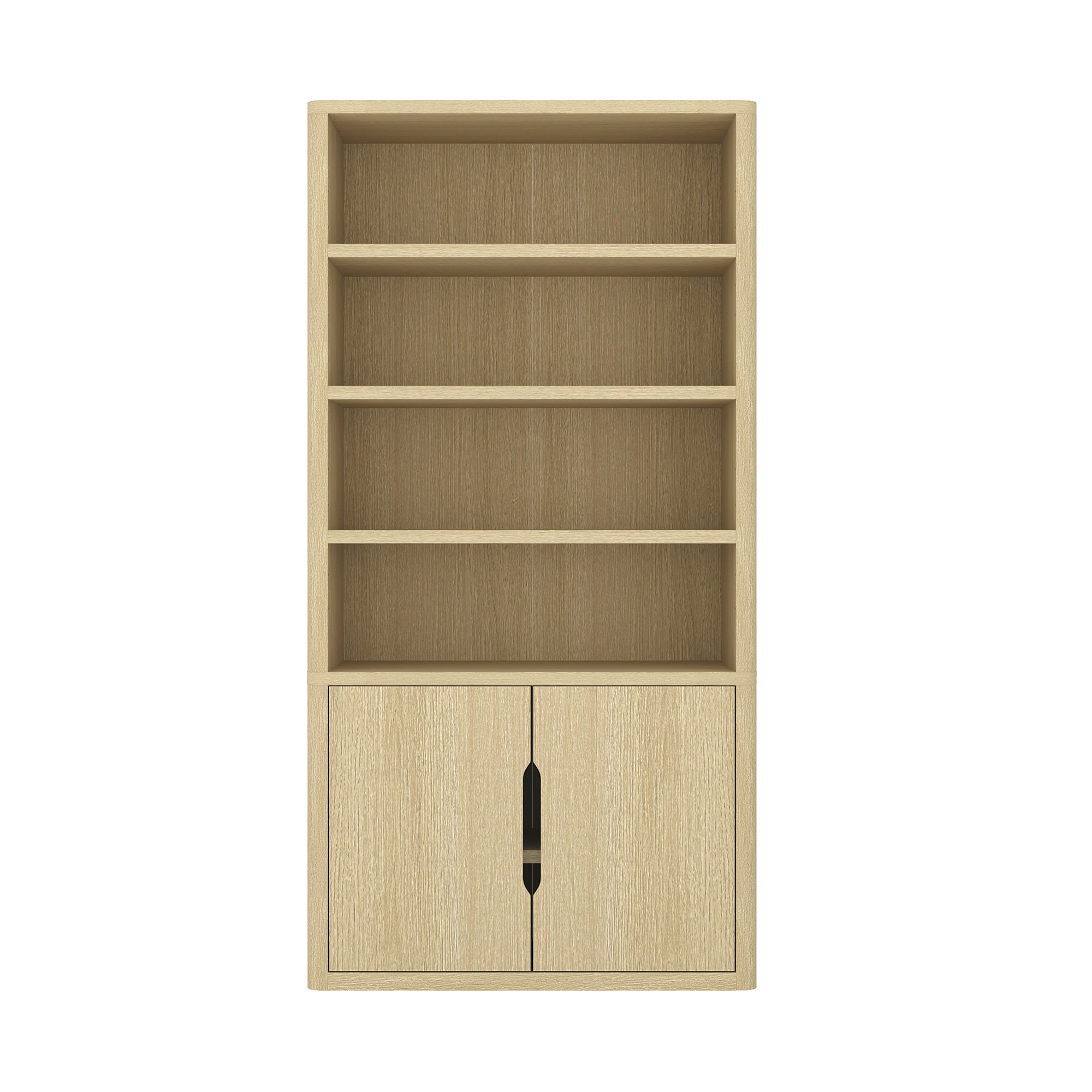 Rivington 40' Bookcase Cabinet in Natural Oak