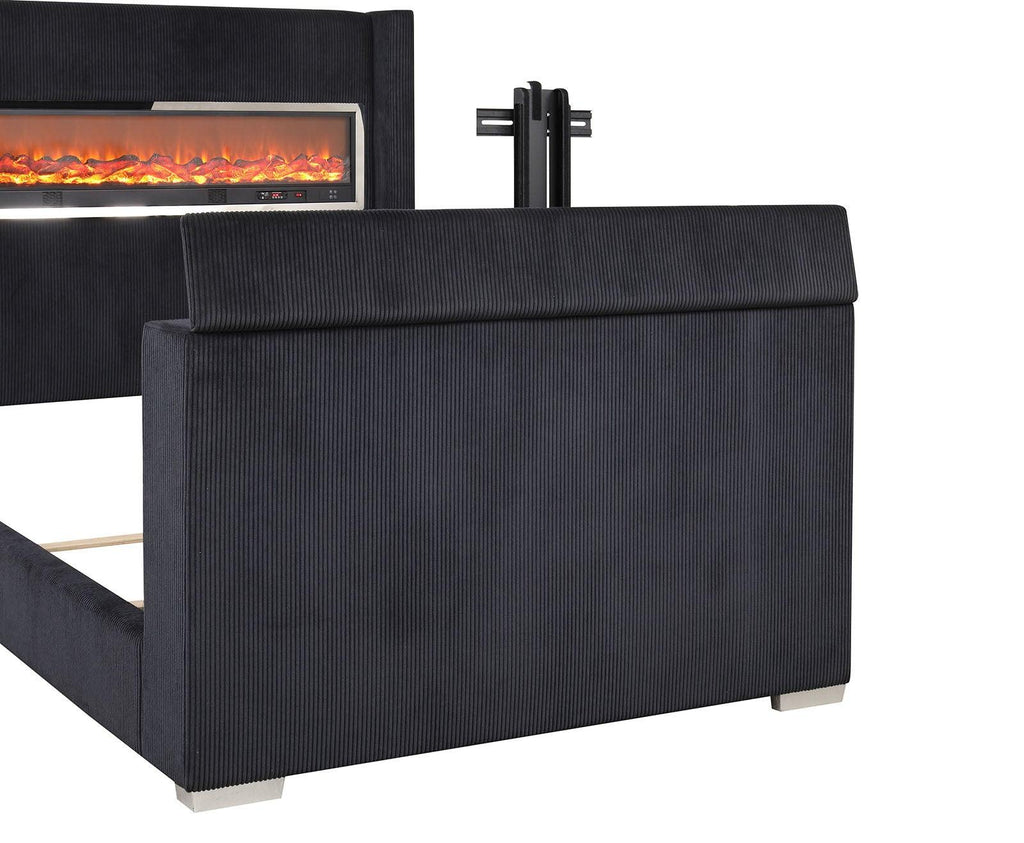 King Size Bed with TV Lift - Contemporary Design & Functionality.