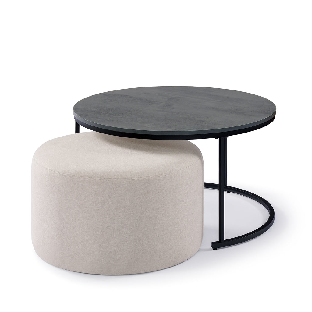 Nest Ease Round Coffee Table Set