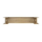 Farmhouse Oak Console Table - Extra-Long Entryway Table bottom view displaying structural support and MDF craftsmanship.