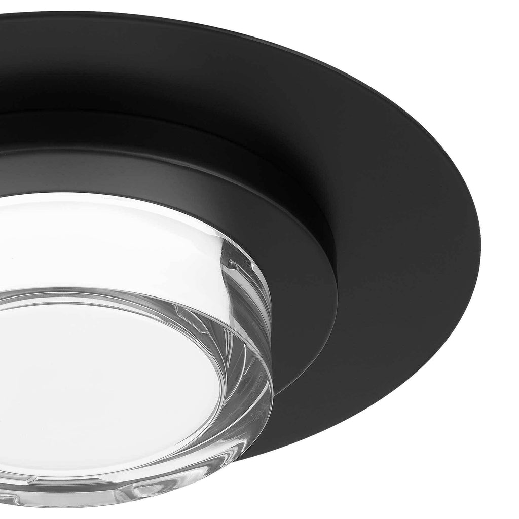 12 inch Square Black Integrated LED Flush Mount.