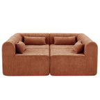 145.5 Inch Modular Sectional Sofa - Versatile Seating Solution.