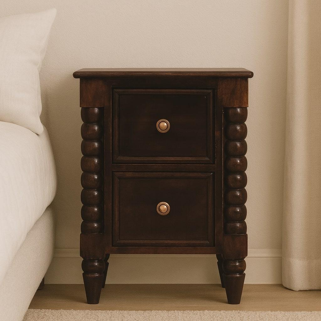 Solid Wood Bexley Spindle Bedside Table.