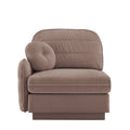 Celena Rose Dust Chenille Accent Chair with Lush Velvet Texture