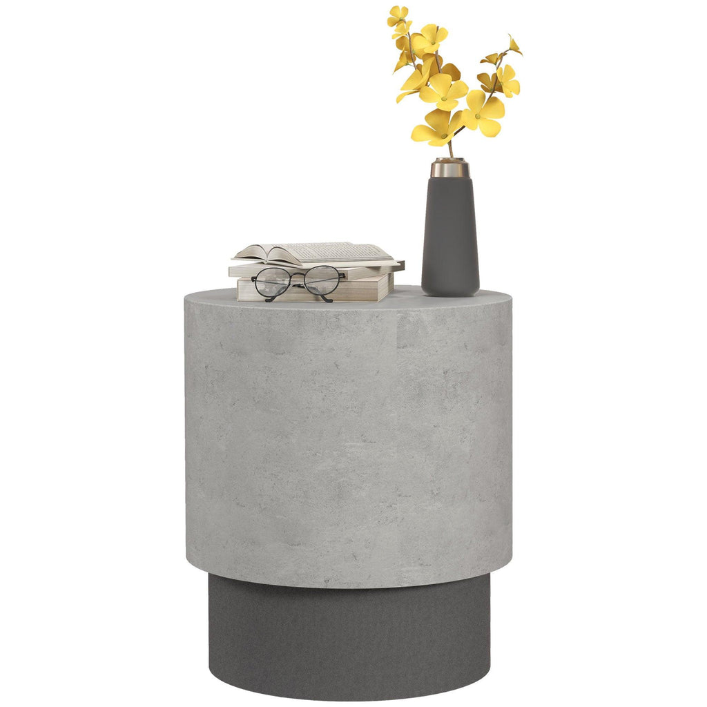 HOMCOM Lightweight Round Side Table for Indoor & Outdoor Use.
