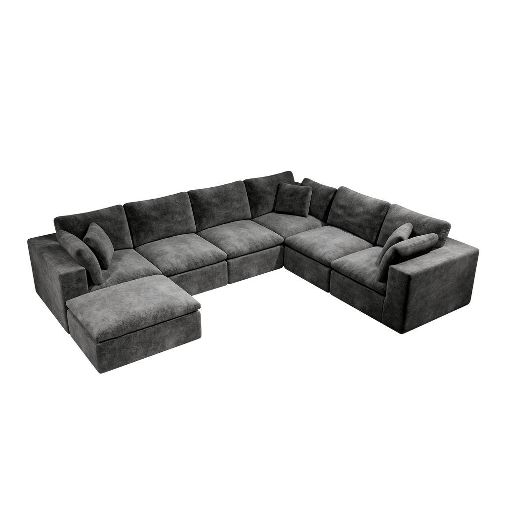 Modular Sectional Sofa - Upholstered Couch for Any Space.