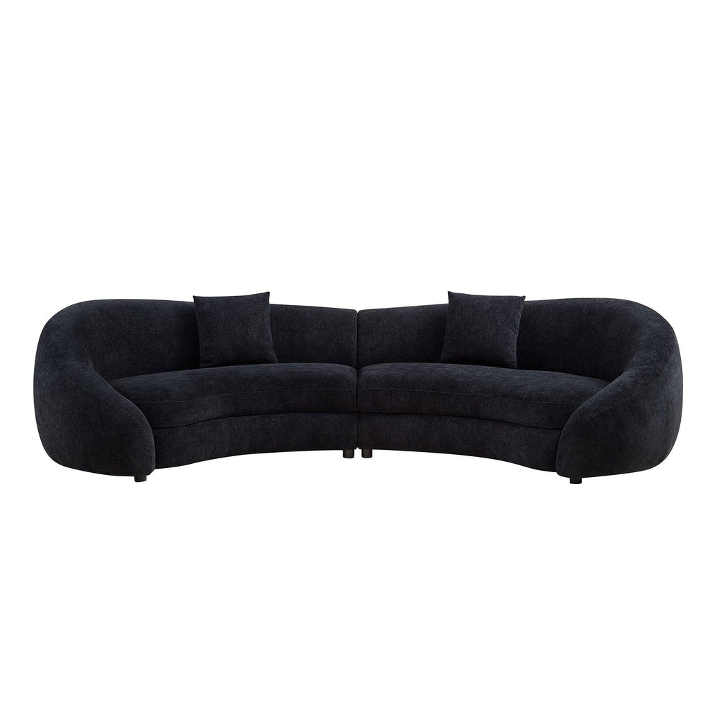 Modern Curved Sofa with Love Heart Design for Living Room.