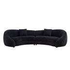 Modern Curved Sofa with Love Heart Design for Living Room.