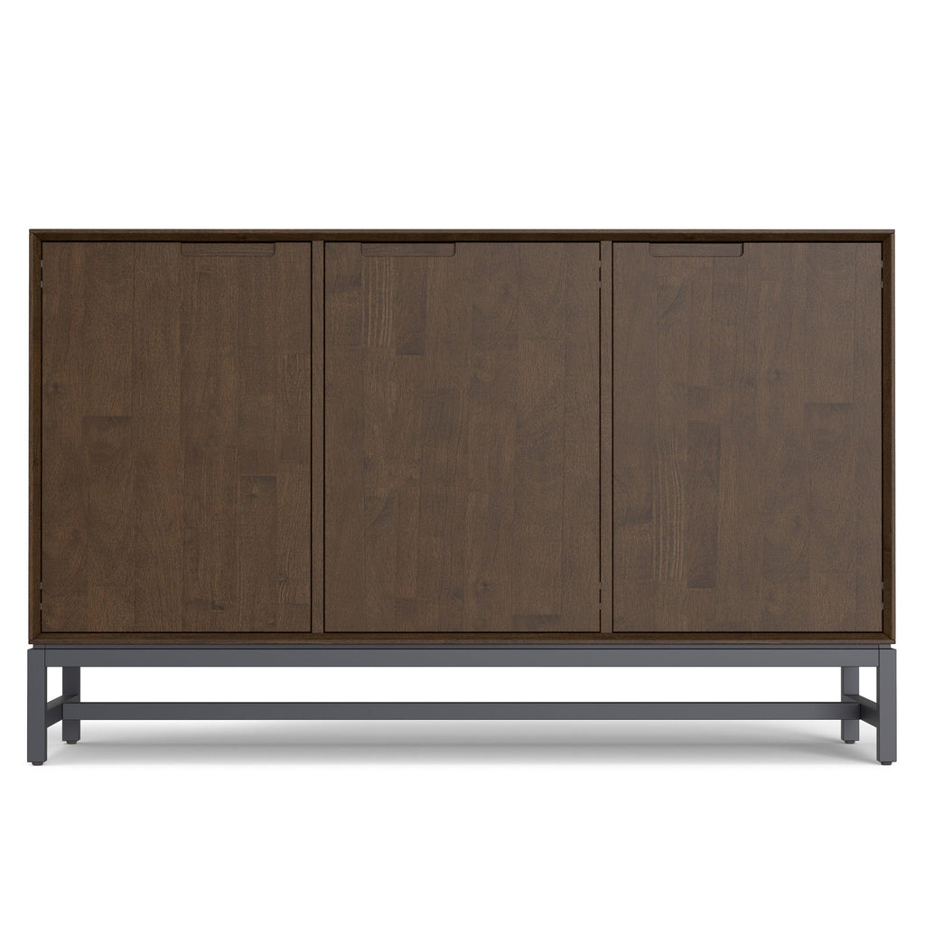 Walnut Brown Sideboard Buffet for Functional Storage.