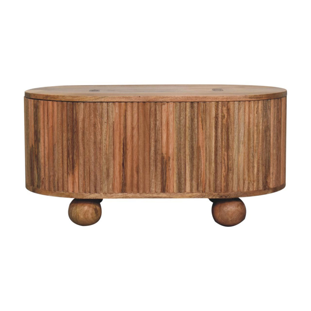 Solid Wood Soba Ball Lid-Up Coffee Table