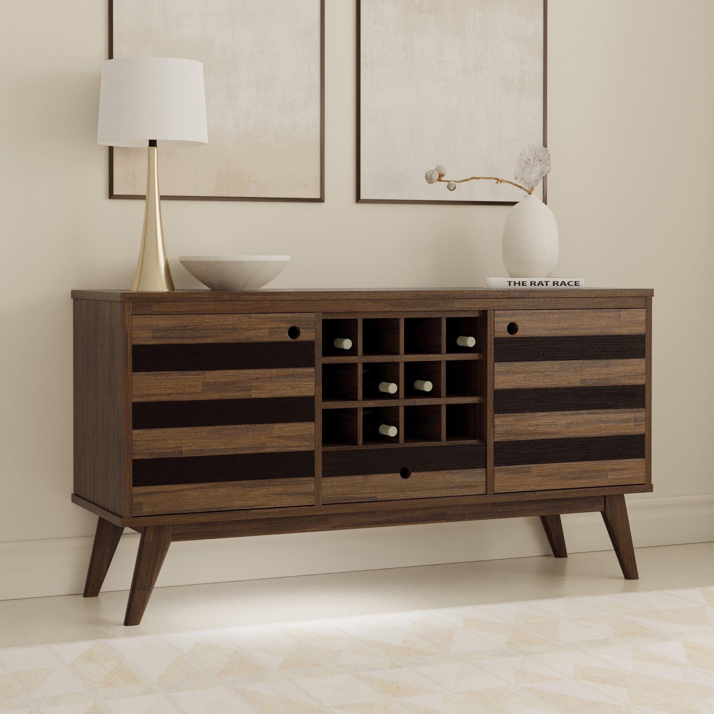 Clarkson Sideboard with Wine Storage for Entertaining.