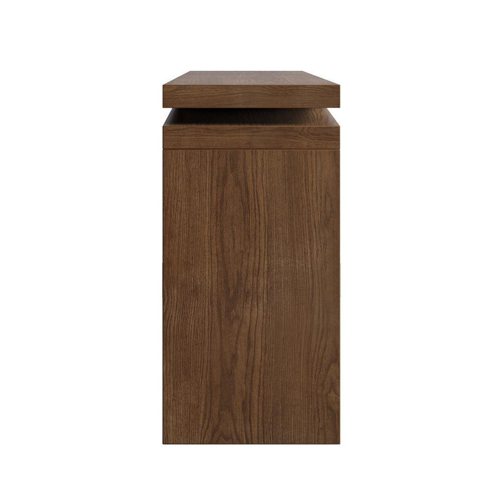 65-Inch Solid Wood Console Table - Rustic Entryway Solution.