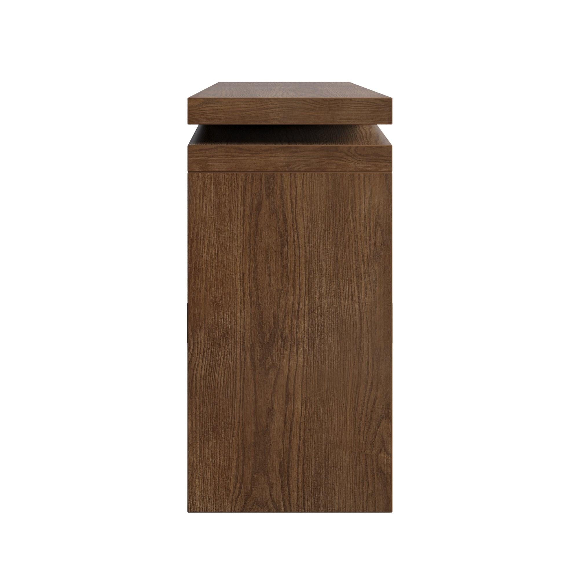 65-Inch Solid Wood Console Table - Rustic Entryway Solution.