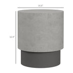 HOMCOM Lightweight Round Side Table for Indoor & Outdoor Use.