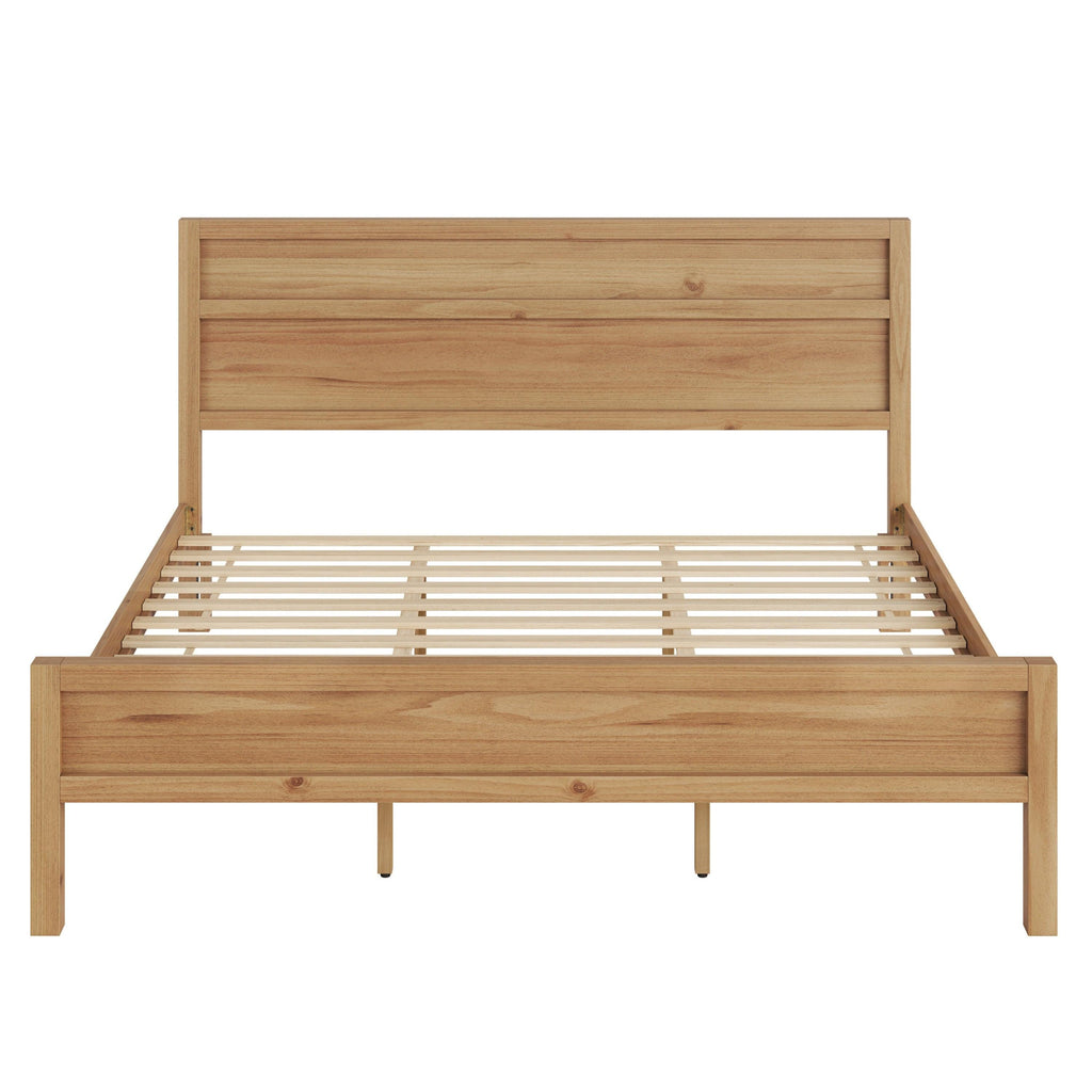 Maddox Modern Wood King Panel Bed - A Stylish Choice.
